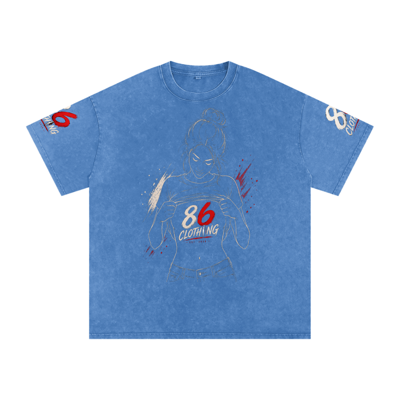 Snow Washed Oversized 86 cotton