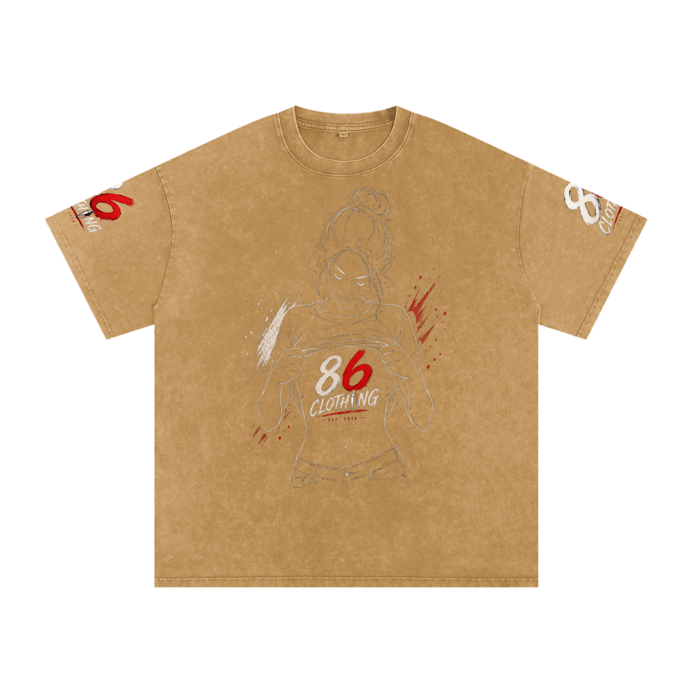 Snow Washed Oversized 86 cotton