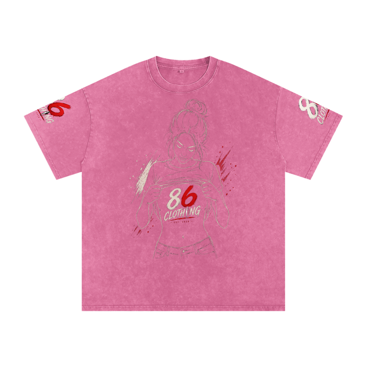 Snow Washed Oversized 86 cotton