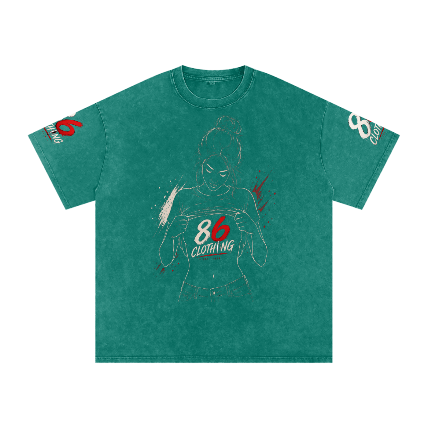 Snow Washed Oversized 86 cotton