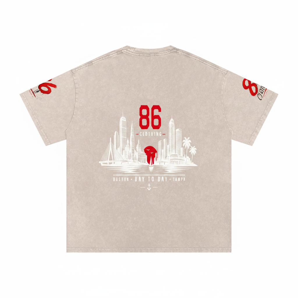 Snow Washed Oversized 86 cotton