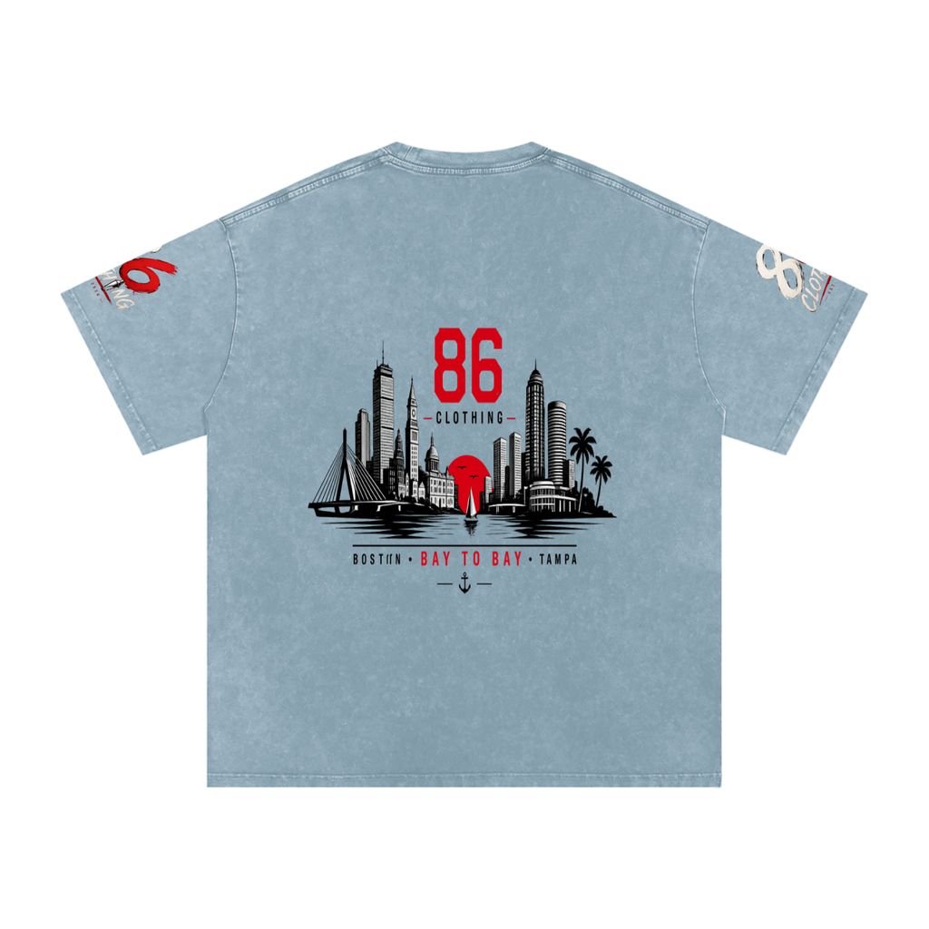 Snow Washed Oversized 86 cotton