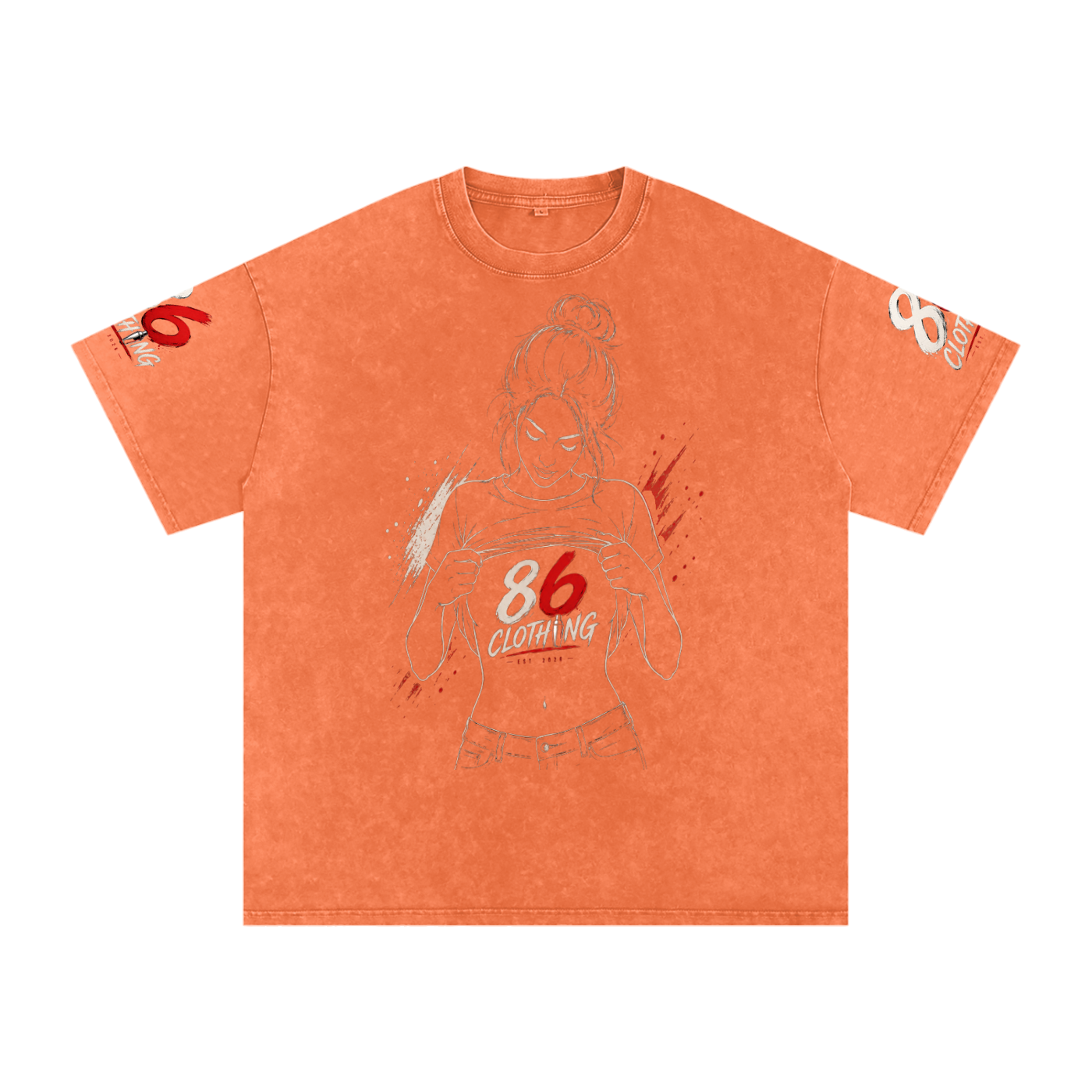 Snow Washed Oversized 86 cotton